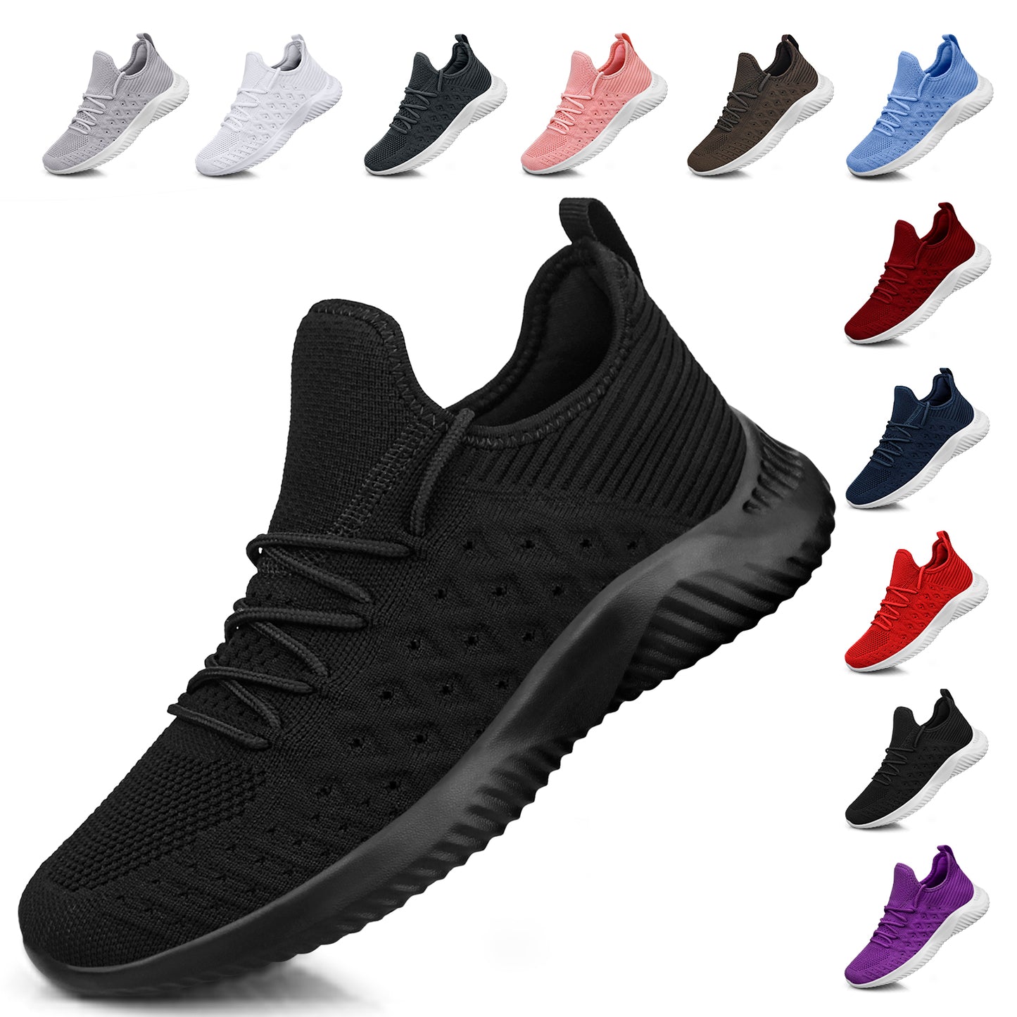 FEETHIT Womens Non-slip Walking Sneaker