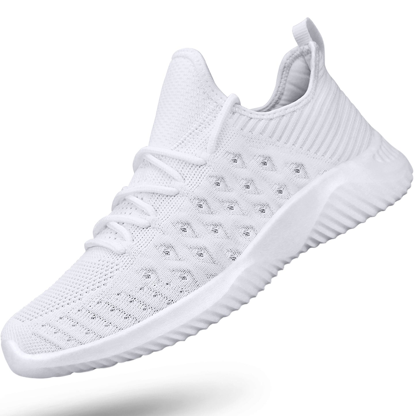 FEETHIT Mens Non-slip Walking Sneakers Shoes Black