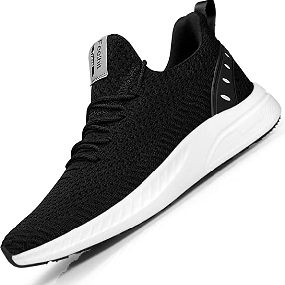 FEETHIT Men Breathable Mesh Walking Sneaker