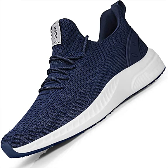 FEETHIT Men Breathable Mesh Walking Sneaker