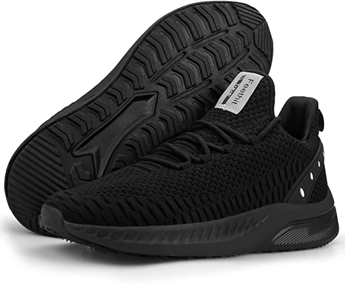 FEETHIT Men Breathable Mesh Walking Sneaker