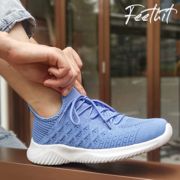 FEETHIT Womens Non-slip Walking Sneaker