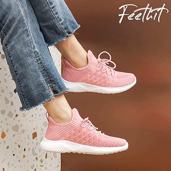 FEETHIT Womens Non-slip Walking Sneaker