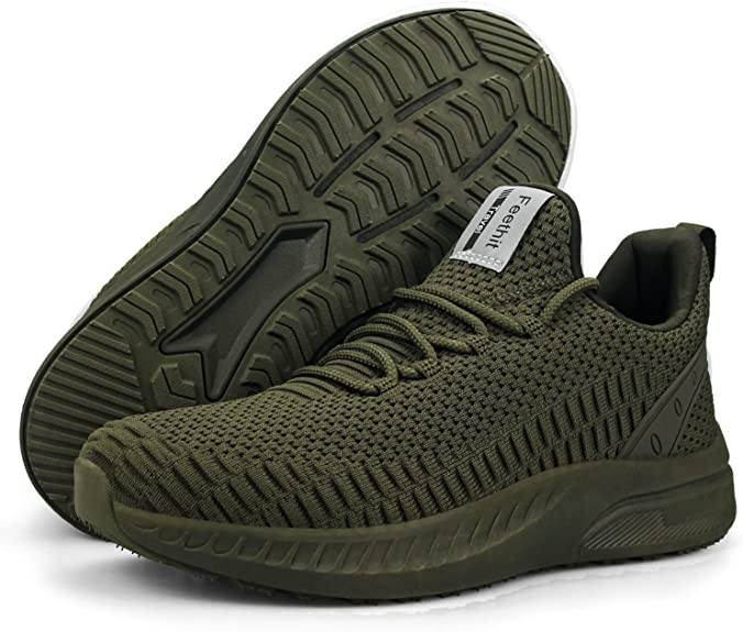 FEETHIT Men Breathable Mesh Walking Sneaker