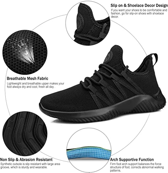 FEETHIT Womens Classic Walking Sneaker