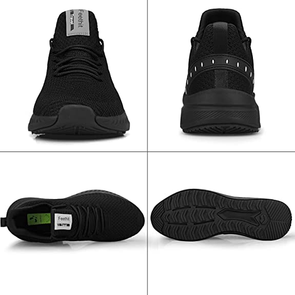 FEETHIT Men Breathable Mesh Walking Sneaker